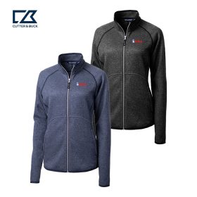 Cutter & Buck Mainsail Sweater-Knit Womens Full Zip Jacket. LCO00059