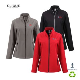 Clique Temp Eco Stretch Full Zip Womens Softshell Jacket - LQO00068