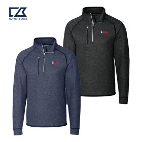 Cutter & Buck Mainsail Sweater-Knit Mens Half Zip Pullover Jacket. MCO00049