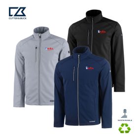 Cutter & Buck Evoke Eco Softshell Recycled Full Zip Mens Jacket. MCO00078