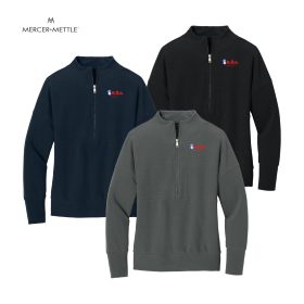 Mercer+Mettle Ladies' Linear Texture 1/4-Zip. MM3041