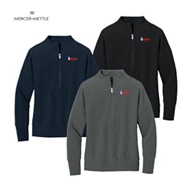 Mercer+Mettle Ladies' Linear Texture 1/4-Zip. MM3041