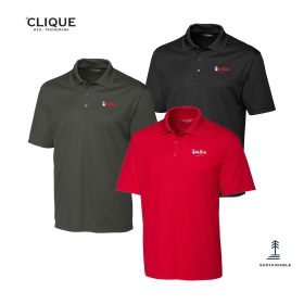 Clique Spin Eco Performance Pique Mens Polo. MQK00075