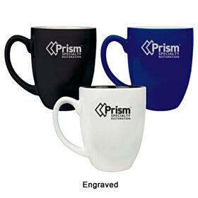 PRISM - 16 oz. Ceramic Bistro LazerMug (LOTS OF 4). LMG6