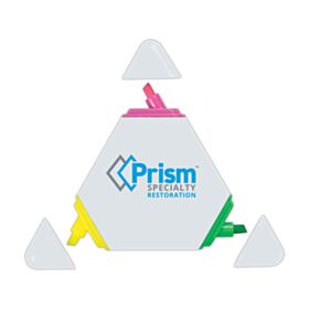 PRISM - The Triple-Header Highlighter (LOTS OF 24). 333-TRIPLEHEADER-WHITE