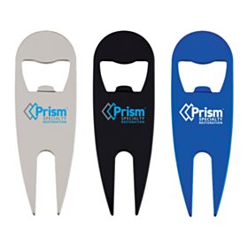 PRISM - Aluminum Divot Tool with Bottle Opener (LOTS OF 24). 7270