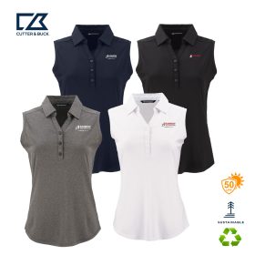 C&B Forge Eco Stretch Recycled Women's Sleeveless Polo. LCK00197 -DF/LC