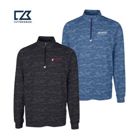 Cutter & Buck - Traverse Camo Quarter Zip Pullover. MCK01081 - DF/LC