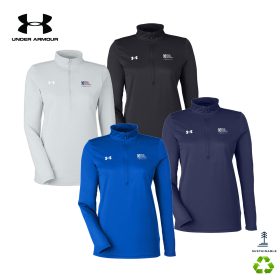 Under Armour Ladies' Team Tech half-zip. 1376862 - DF/LC