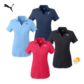 Puma Golf Ladies' Cloudspun Free V-Neck Polo. 597695 