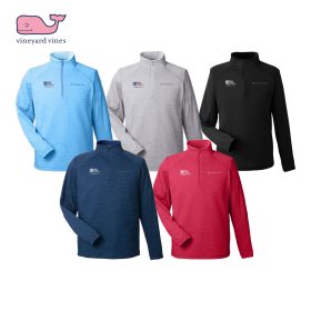 Vineyard Vines Men's Sankaty Quarter-Zip Pullover. K002709 - EMB/RC