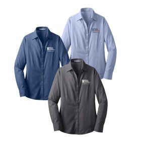 Ladies' Crosshatch Easy Care Shirt. L640