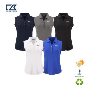 C&B Forge Eco Stretch Recycled Women's Sleeveless Polo. LCK00197 -DF/LC