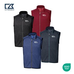 C&B Men's Sweater Knit Full Zip Vest. MCO00047