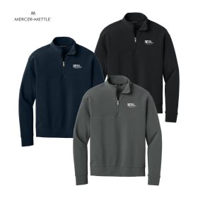 Mercer+Mettle Men's Linear Texture 1/4-Zip. MM3040