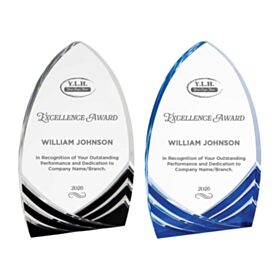 EXCELLENCE - ENGRAVED - 8" Cathedral Soaring Acrylic (Sold Individually). SA202