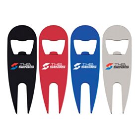 Aluminum Divot Tool with Bottle Opener (LOTS OF 24). 7270