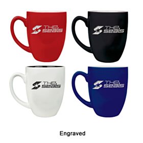 16 oz. Ceramic Bistro LazerMug (LOTS OF 4). LMG6