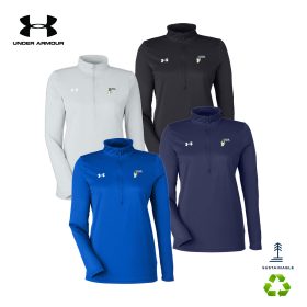 Under Armour Ladies' Team Tech half-zip. 1376862 - DF/LC