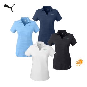 Puma Golf Ladies' Cloudspun Free V-Neck Polo. 597695