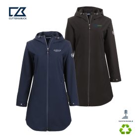 Cutter & Buck Camano Everyday Stretch Recycled Womens Water Resistant Jacket. LCO00077