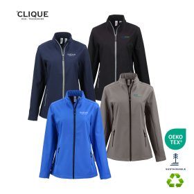 Clique Temp Eco Stretch Full Zip Womens Softshell Jacket - LQO00068
