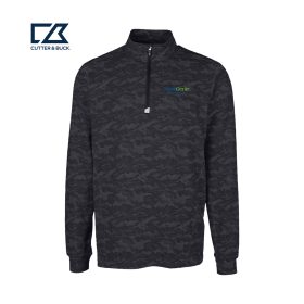 Cutter & Buck - Traverse Camo Quarter Zip Pullover. MCK01081 - DF/LC