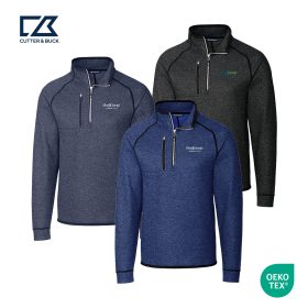 Cutter & Buck Mainsail Sweater-Knit Mens Half Zip Pullover Jacket. MCO00049