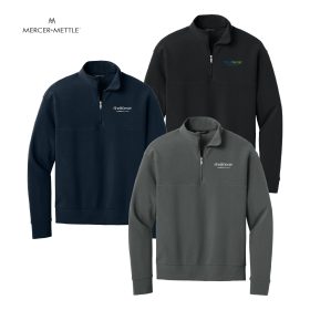 Mercer+Mettle Men's Linear Texture 1/4-Zip. MM3040