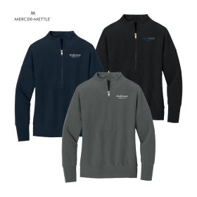 Mercer+Mettle Ladies' Linear Texture 1/4-Zip. MM3041