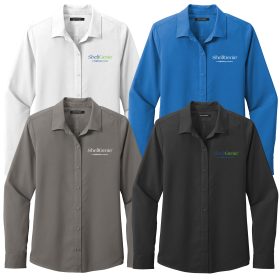 Ladies' Long Sleeve Performance Staff Shirt. LW401