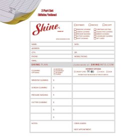 Shine Estimate & Receipt Forms