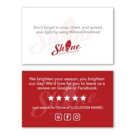 Leave Behind Business Cards, Standard 2-Sided (Min Qty 100)