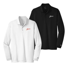 Nike Men's Long Sleeve Dri-FIT Stretch Tech Polo. 466364
