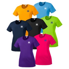 Ladies' Short Sleeve Wicking Tee. LST350