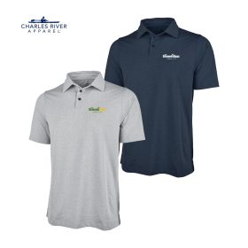 CR Men's Heathered Eco-Logic Stretch Polo. 3318 - DF/LC