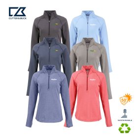 C&B Peshastin Fleece Recycled Ladies' Half Zip Pullover. LCK00182