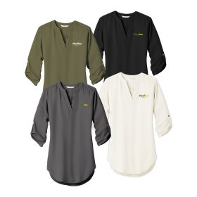 Ladies' 3/4-Sleeve Tunic Blouse. LW701