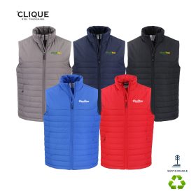 Clique Elevation Eco Full Zip Mens Puffer Vest. MQO00080