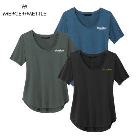MERCER+METTLE&trade; Ladies' Stretch Jersey Relaxed Scoop. MM1017