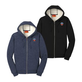 Heavyweight Sherpa-Lined Hooded Fleece Jacket. CS625