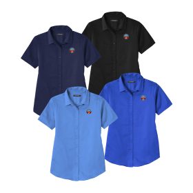 Ladies' Short Sleeve Twill Shirt. LW809