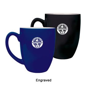 ENGRAVED 16 oz. Ceramic Bistro LazerMug (LOTS OF 4). LMG6