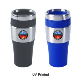 16 oz Silver Streak Travel Mug (Sold Individually). MG410