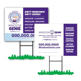 FULL SERVICE - Lawn Signs with Stakes , 18 x 24" Double Sided (Min QTY 25 Signs)