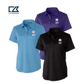 C&B Textured Stretch Ladies' Short Sleeve Polo. LCK00111