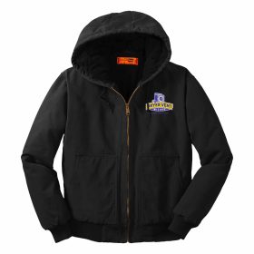 Washed Duck Cloth Insulated Hooded Work Jacket. CSJ41