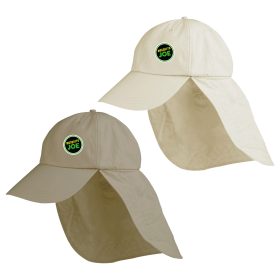 Low-Profile Cap with Elongated Bill &amp; Neck Cape. EOM101