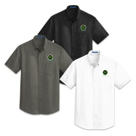 Men's Short Sleeve SuperPro&trade; Twill Shirt. S664