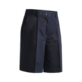 Ladies' Utility Flat Front Chino Shorts. 8435